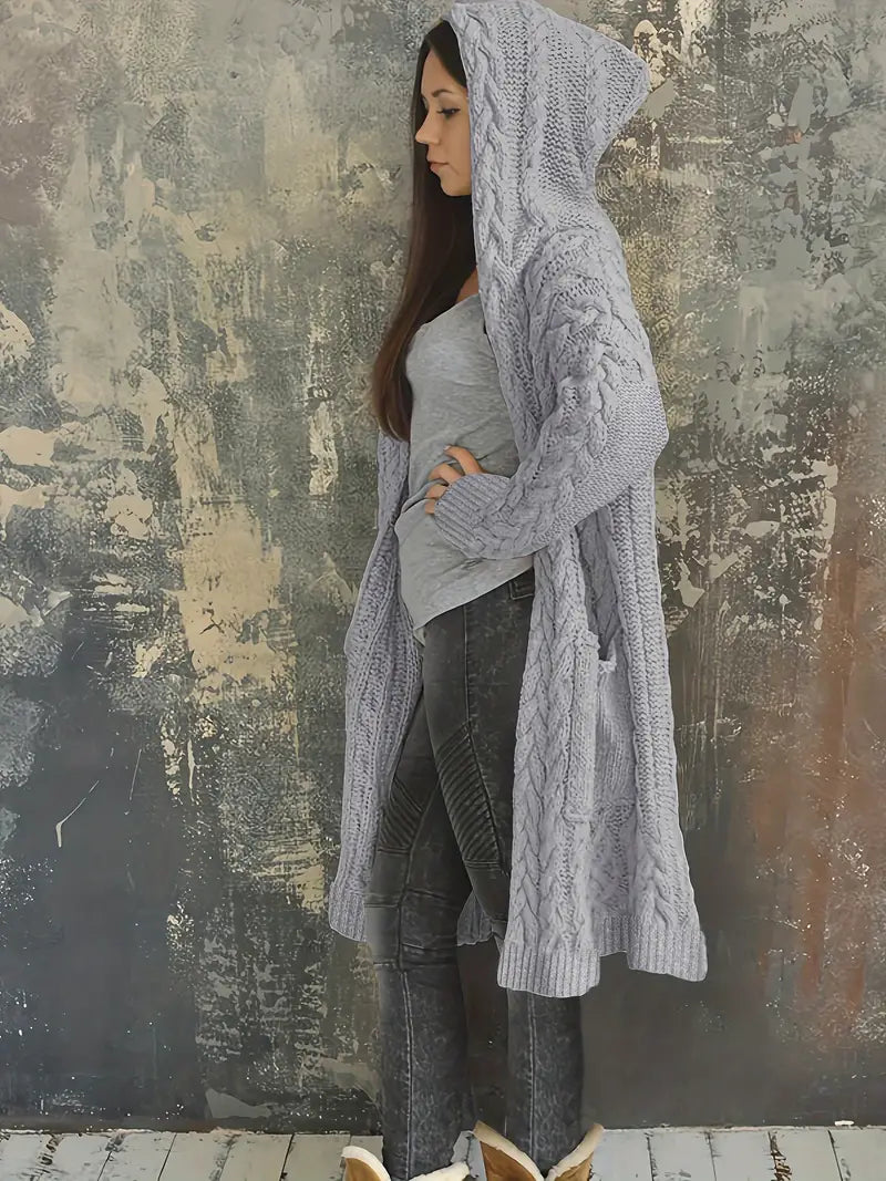 Fay - Grob gestricktes Kapuzen-Cardigan