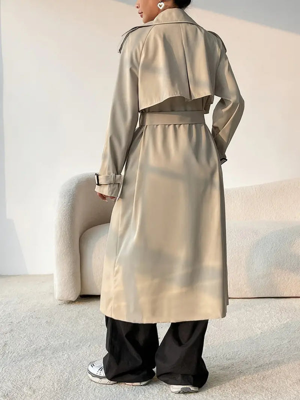 Rennie – Geriemter Trenchcoat mit doppelter Knopfleiste