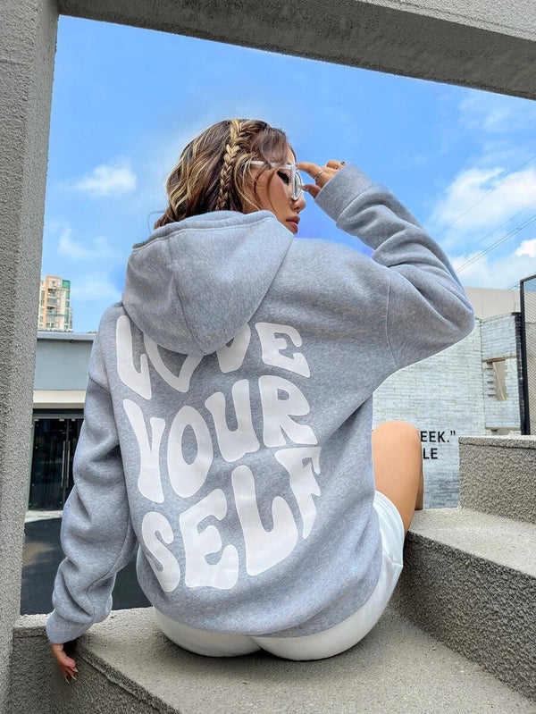 Phoebe-100% Baumwolle Statement Hoodie