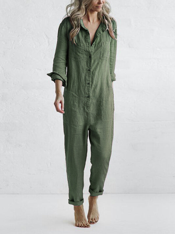 Freya - Langärmeliger Jumpsuit