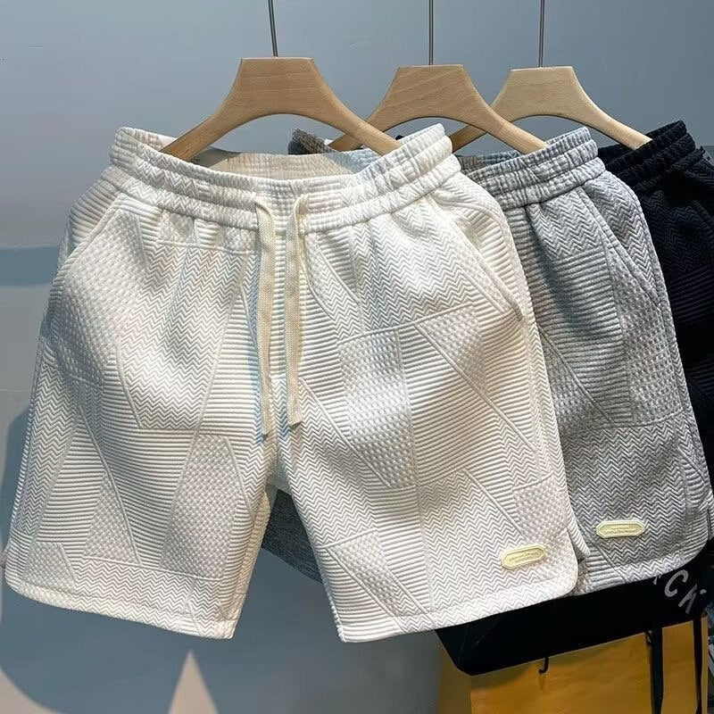 Vittorio - Sommer-Shorts mit Rippstrick-Design