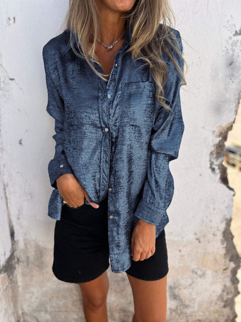 Marloes - Metallische Bluse