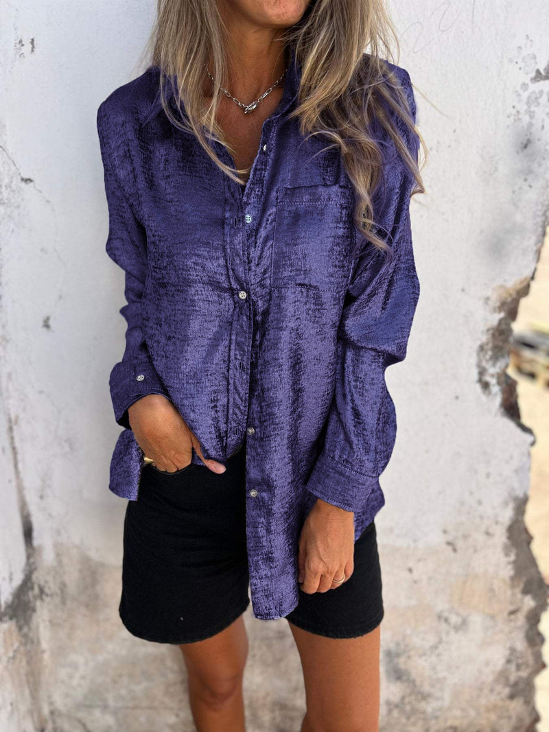 Marloes - Metallische Bluse