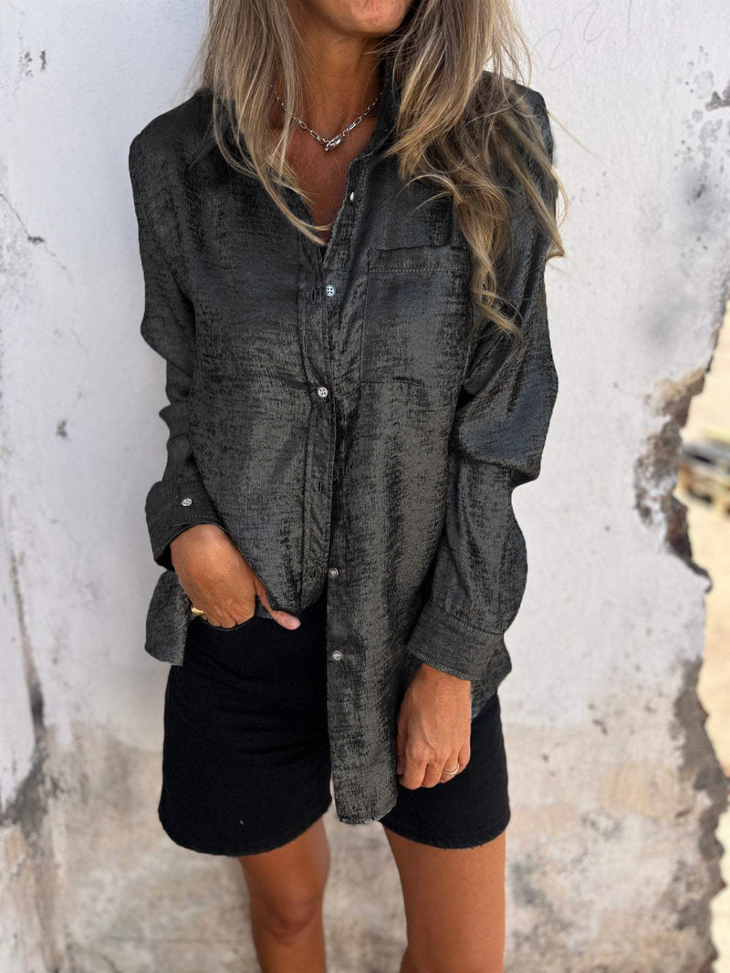 Marloes - Metallische Bluse