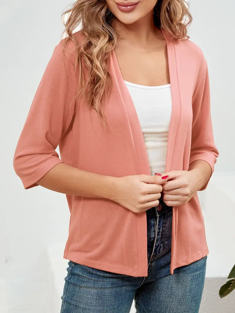 Tia - Eleganter Offener Strick-Cardigan