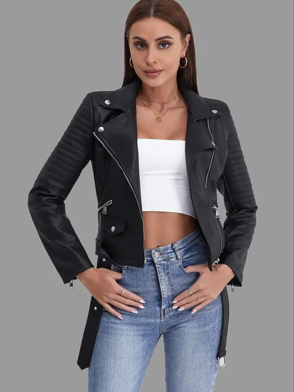 Ronal - Schlichte Biker-Lederjacke