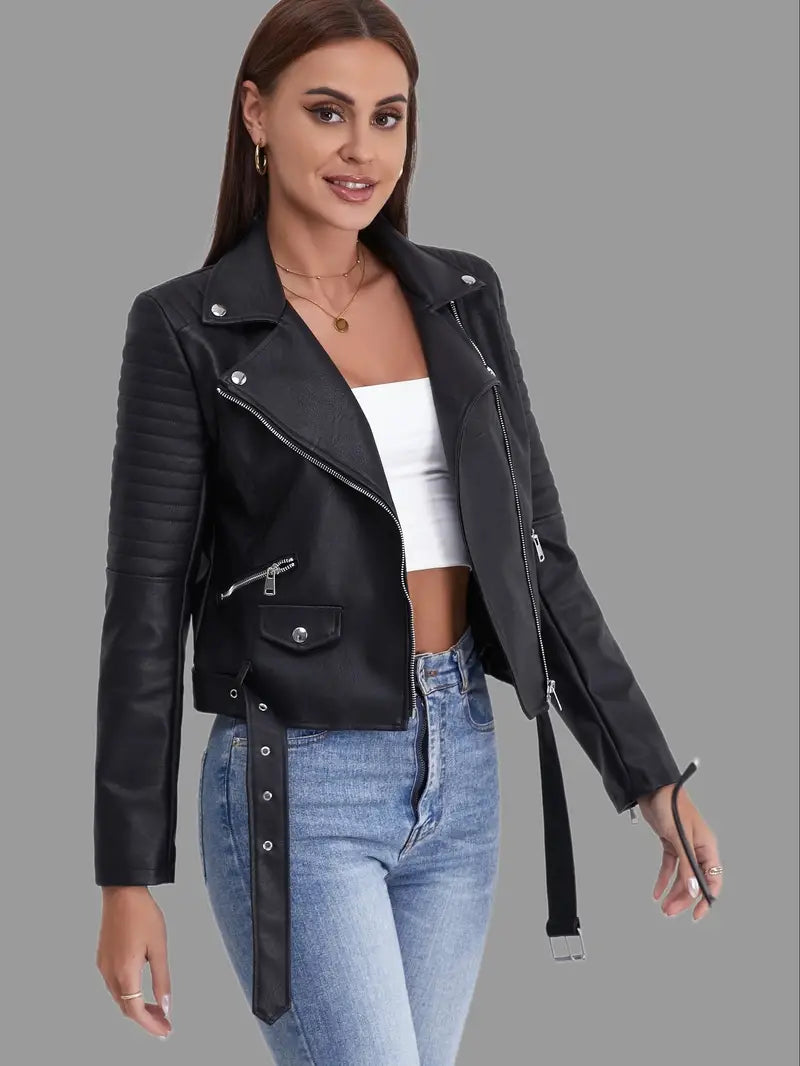 Ronal - Schlichte Biker-Lederjacke