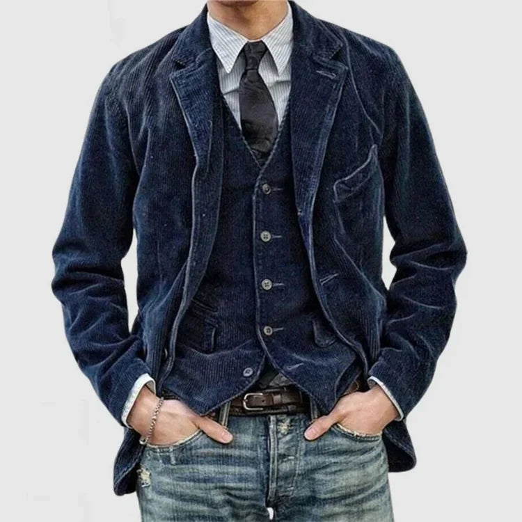 Atlas Vintage Cordjacke mit Manschetten für Herren