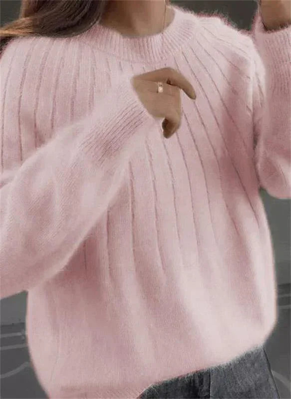 Dollie - Fluffy Kaschmir gestrickter Pullover für Frauen