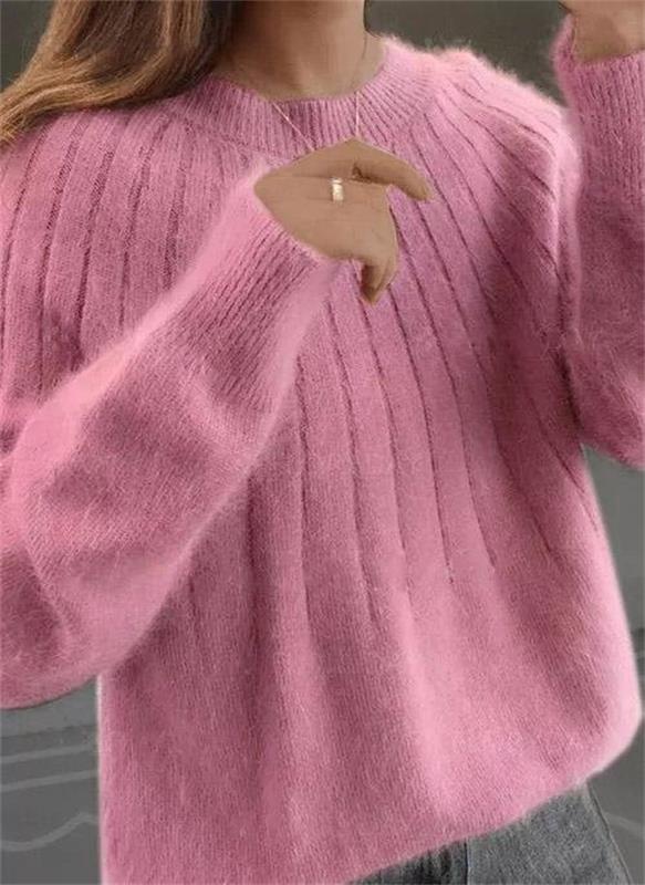 Dollie - Fluffy Kaschmir gestrickter Pullover für Frauen