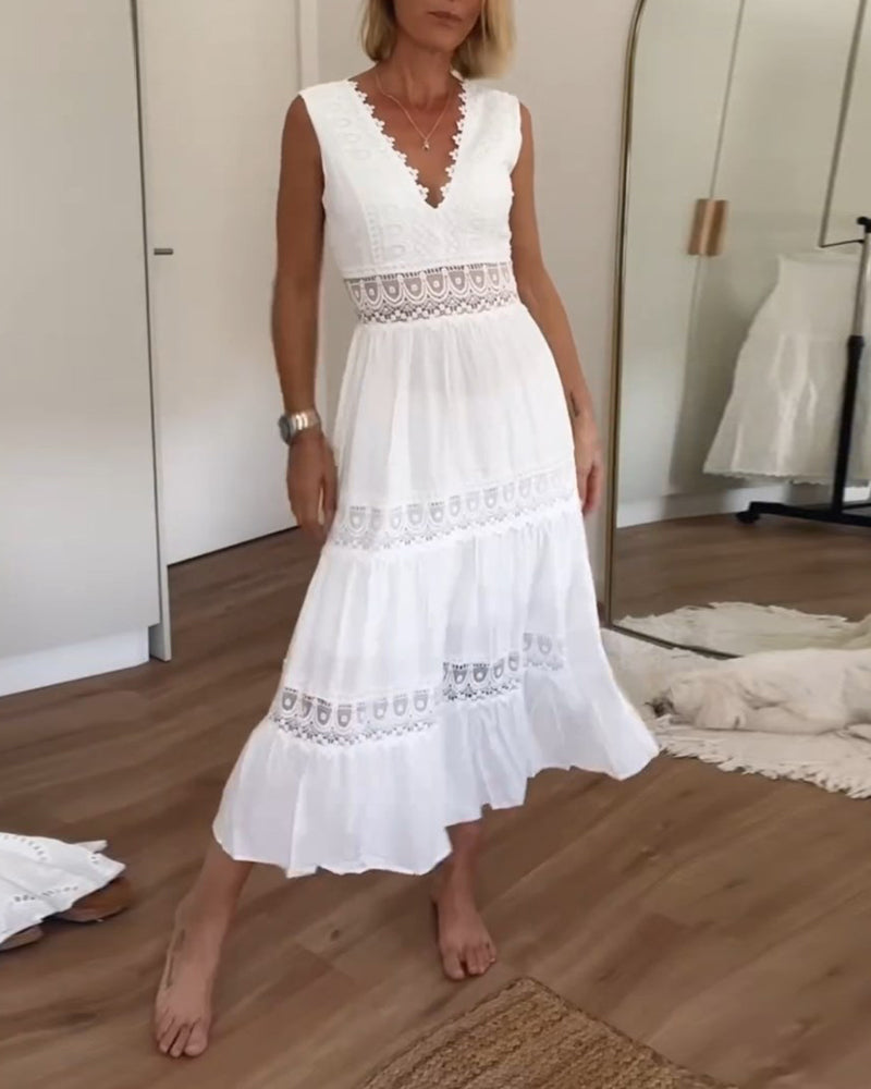 Lola - Sommerkleid mit V-Ausschnitt