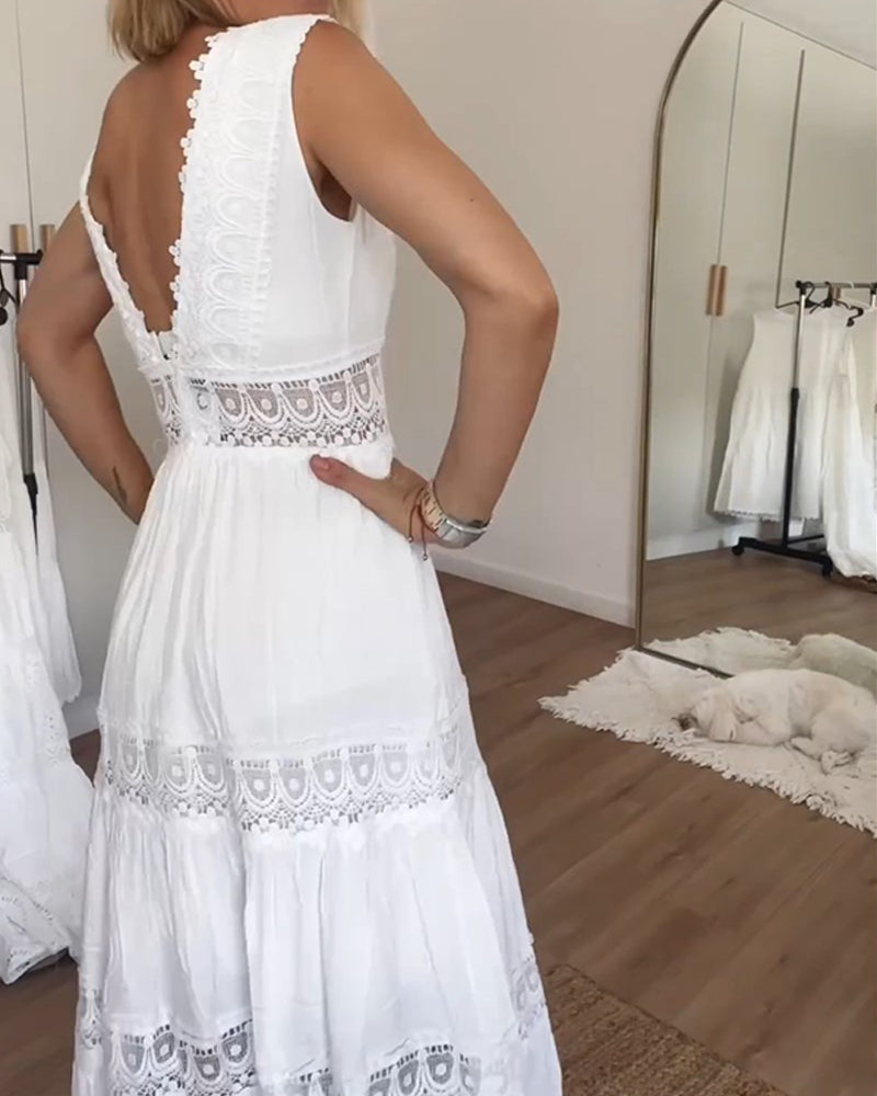 Lola - Sommerkleid mit V-Ausschnitt