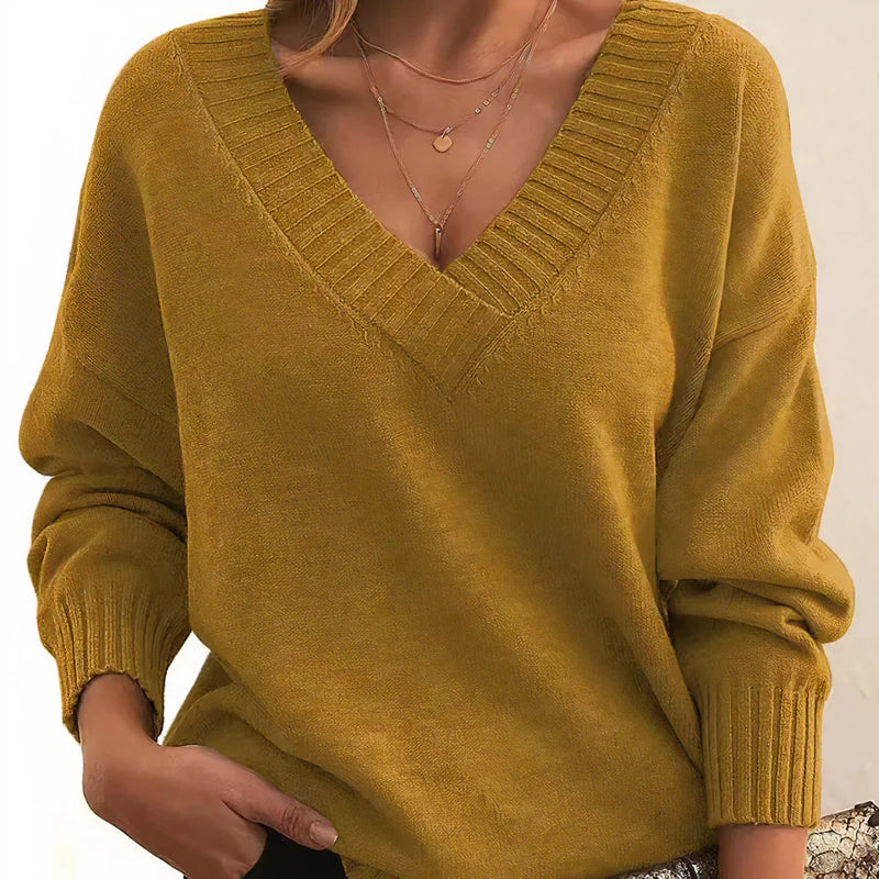 Herbst-Stilvolle Kaschmir Pullover