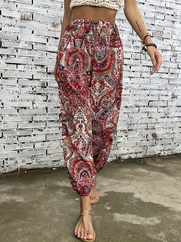 Vida - Stilvolle Hose mit Boho-Print