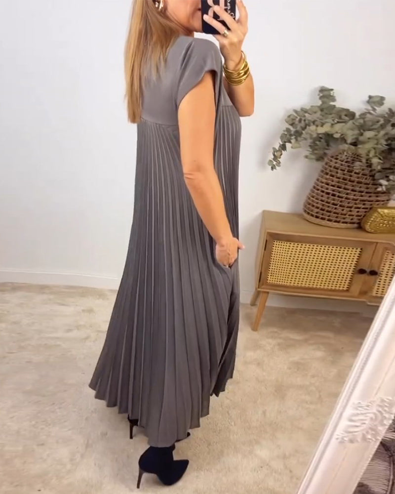 Amelia - Ärmelloses Plisseekleid