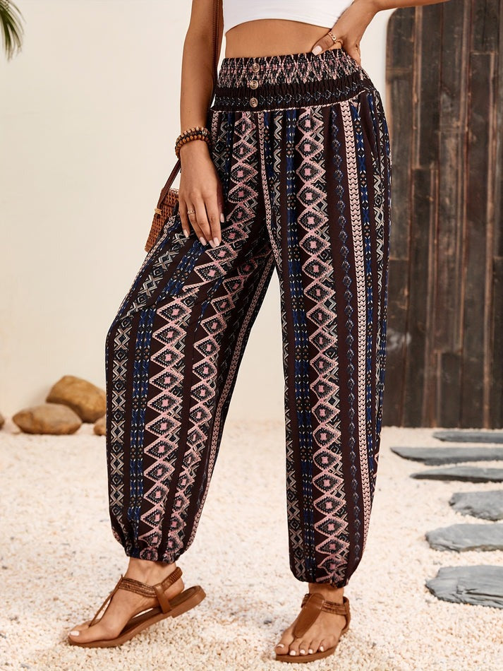 Vida - Stilvolle Hose mit Boho-Print