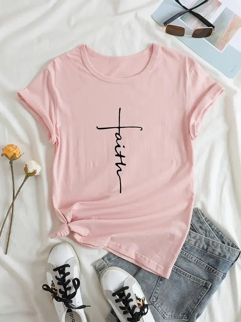 Gina - Faith Cross T-Shirt