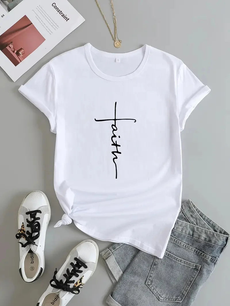 Gina - Faith Cross T-Shirt