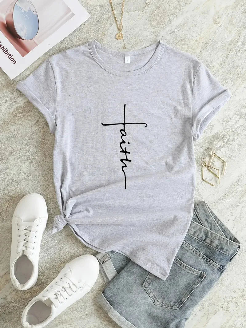 Gina - Faith Cross T-Shirt