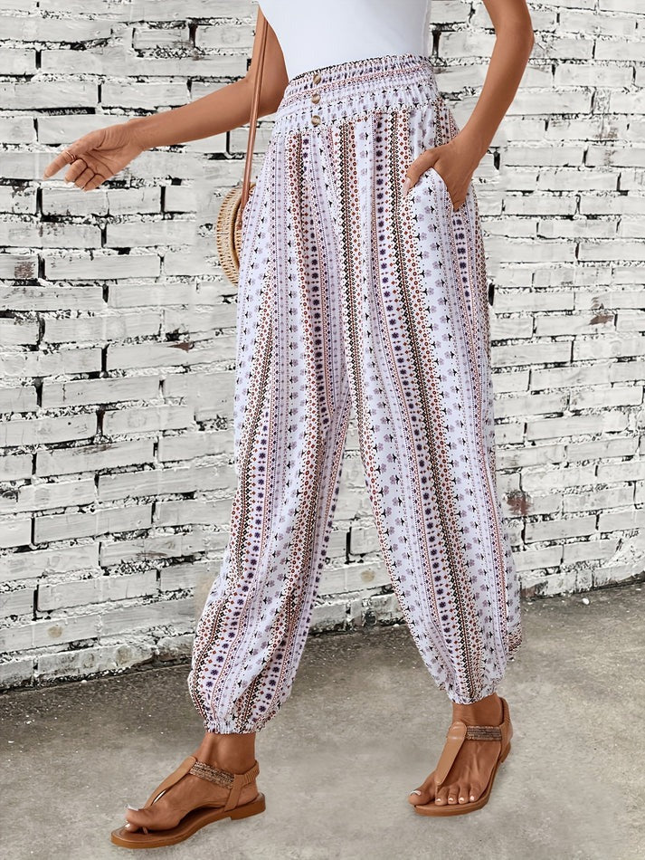 Vida - Stilvolle Hose mit Boho-Print