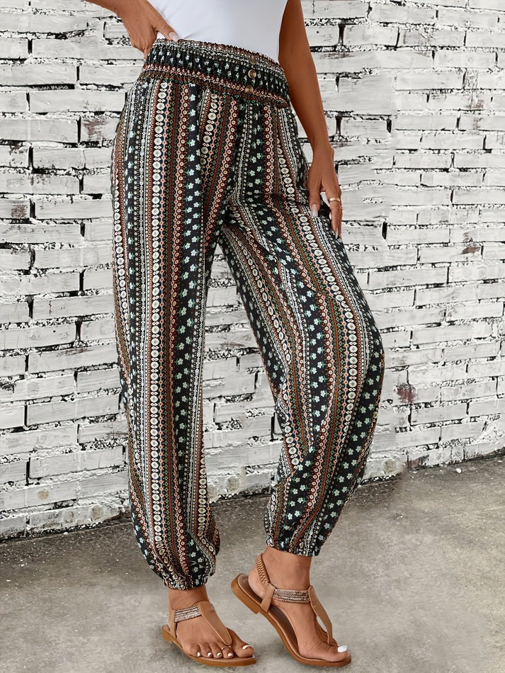 Vida - Stilvolle Hose mit Boho-Print