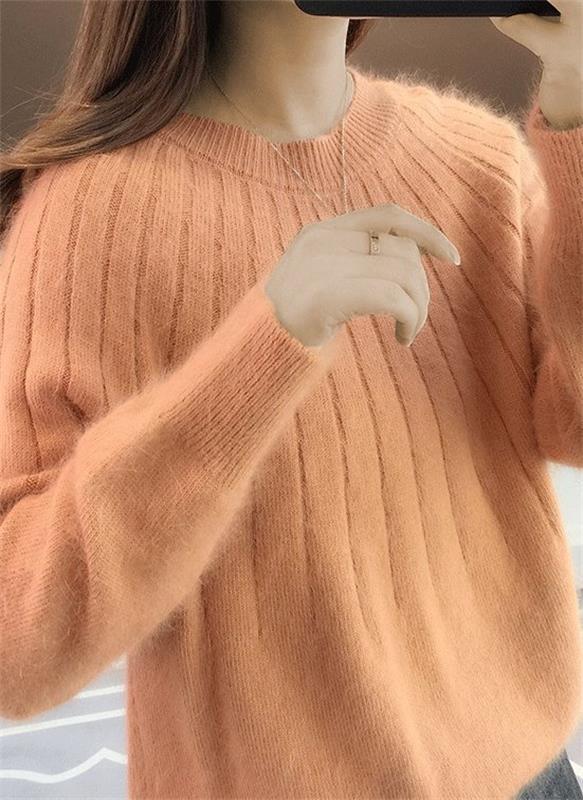 Dollie - Fluffy Kaschmir gestrickter Pullover für Frauen