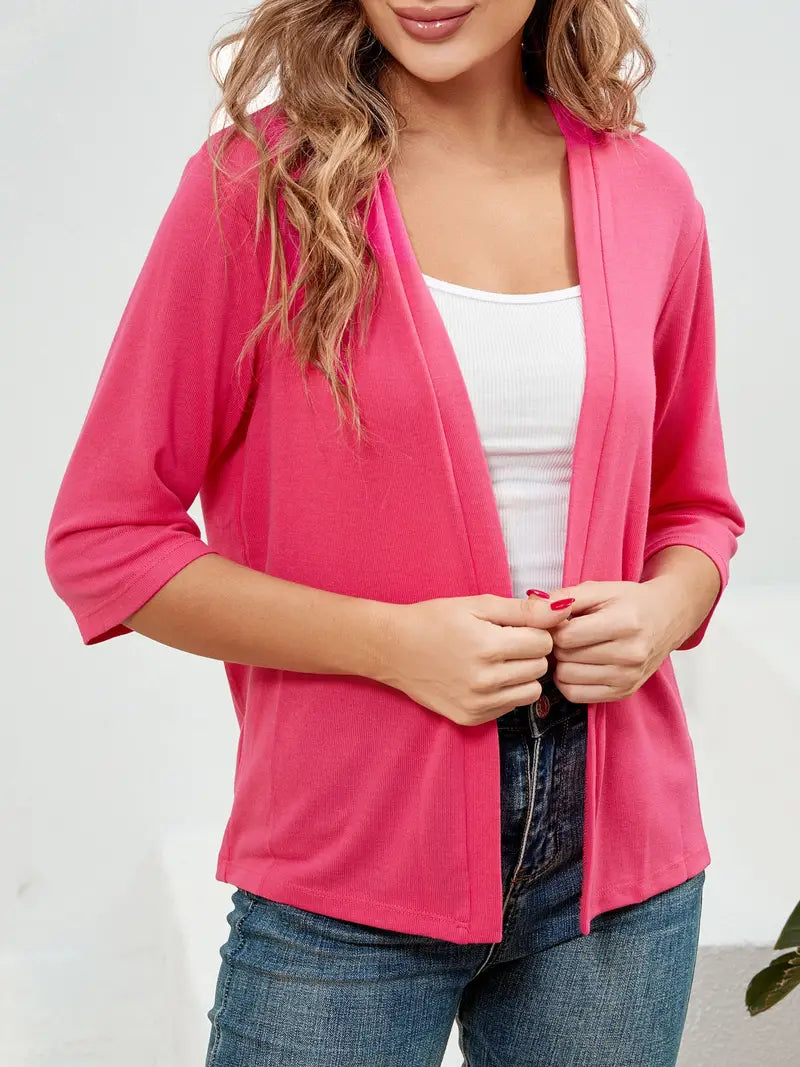 Tia - Eleganter Offener Strick-Cardigan