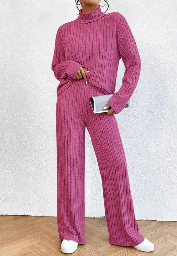 Lou - Gestricktes Pullover und Hose Set