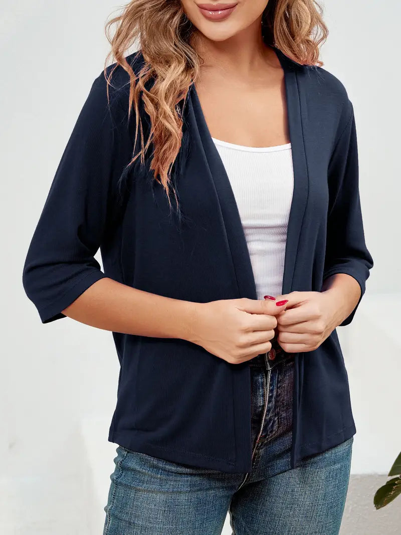 Tia - Eleganter Offener Strick-Cardigan