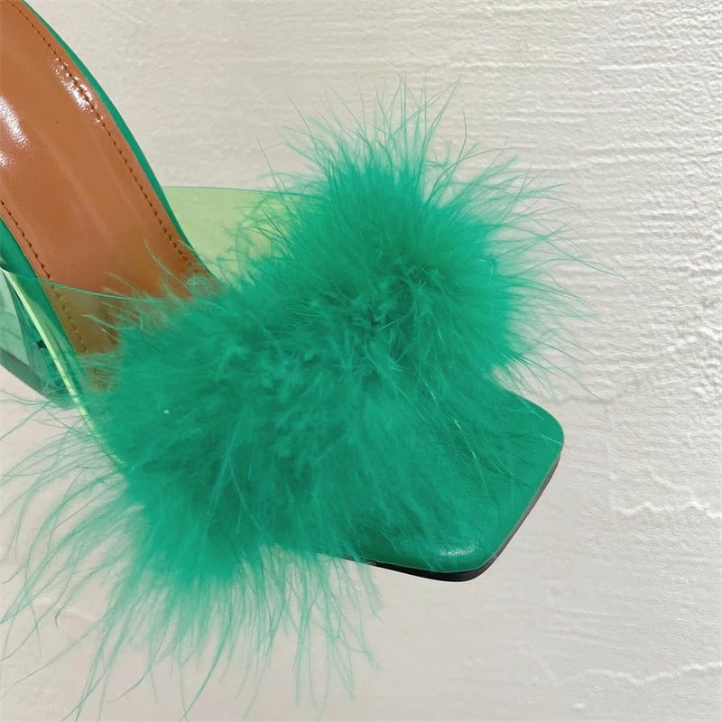 Cindy Fur Sandals