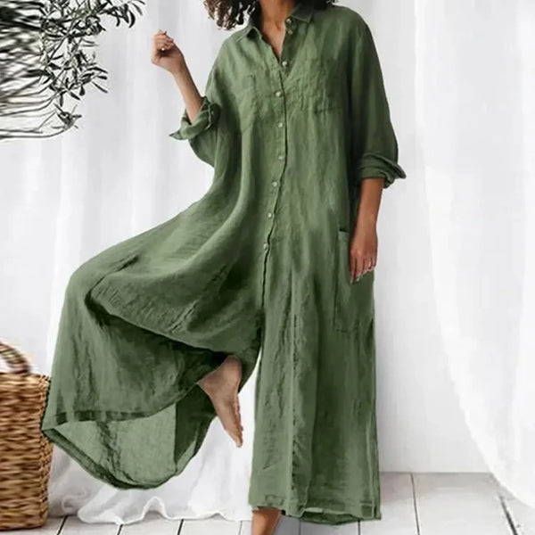 Rut | Oversized Jumpsuit aus Leinen für Damen