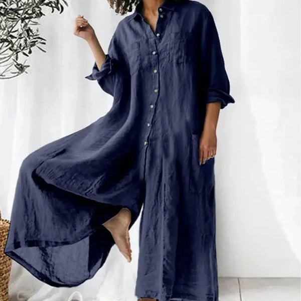 Rut | Oversized Jumpsuit aus Leinen für Damen