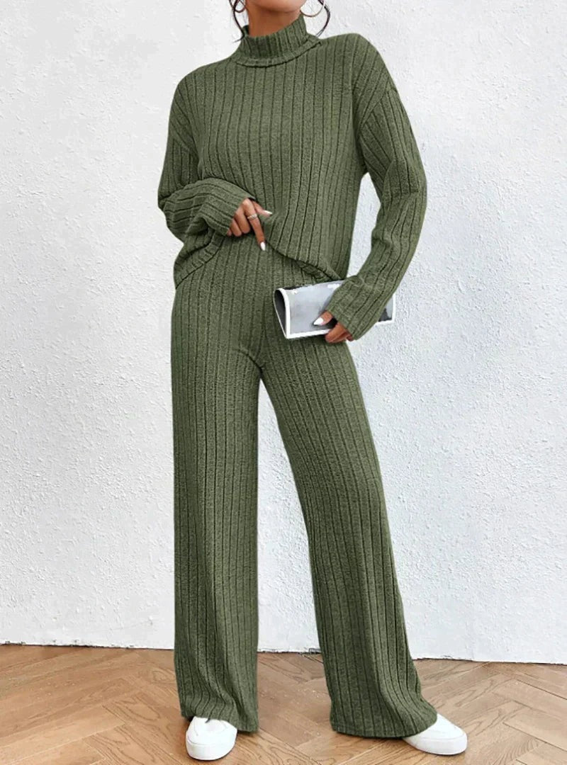 Lou - Gestricktes Pullover und Hose Set