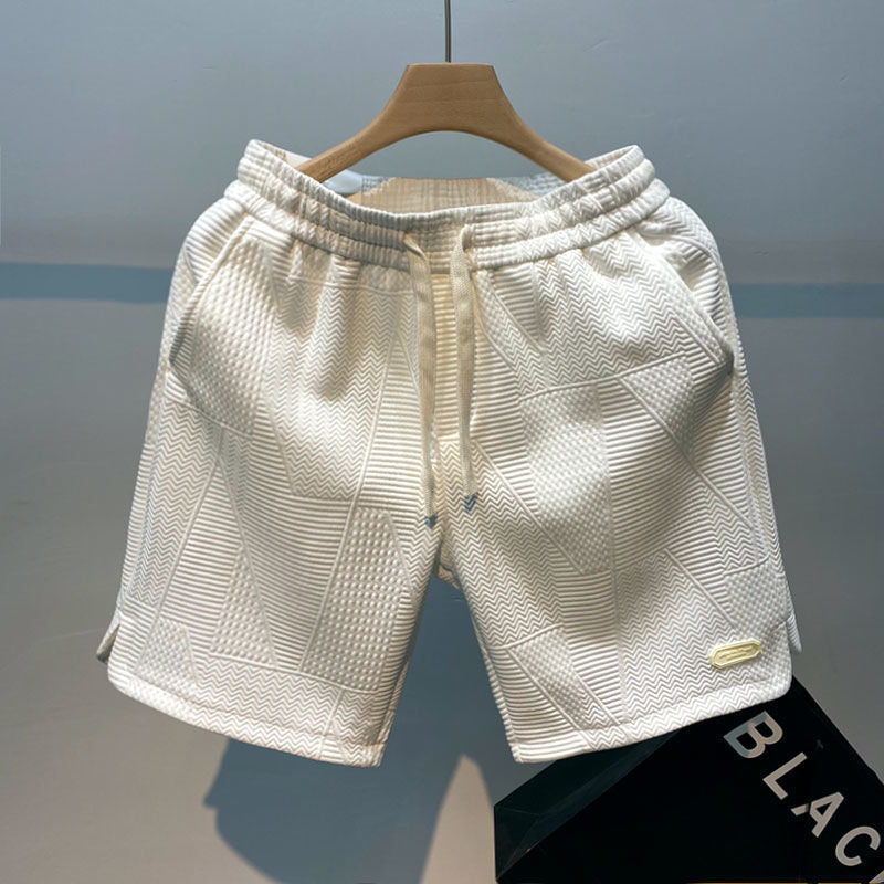 Vittorio - Sommer-Shorts mit Rippstrick-Design